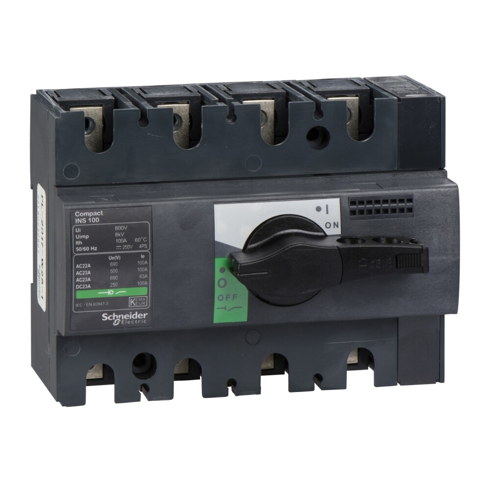 28909 - Yük Ayırıcı Compact INS100 - 4 Kutup - 100 A - Schneider Electric