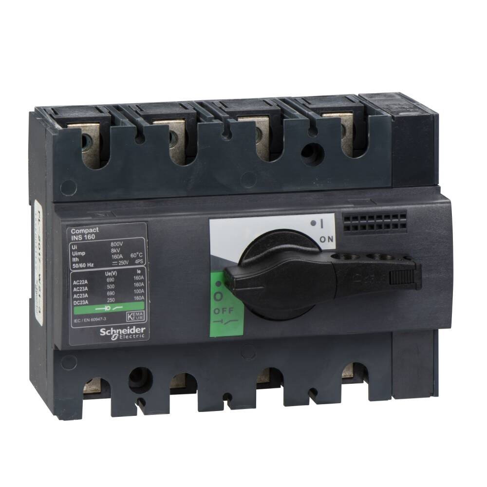 28913 - Yük Ayırıcı Compact INS160 - 4 Kutup - 160 A - 1