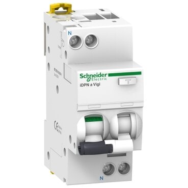 A9D34610 - Kaçak Akım Korumalı Sigorta (RCBO) IDPNa Vigi - 1P + N - 10A - 30mA Sınıf AC - 2
