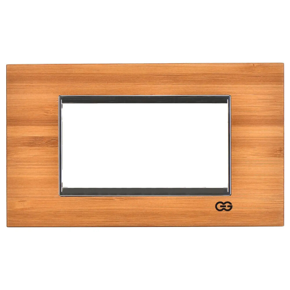 Domino Bambu Ahşap Çerçeve / Çıtası Krom, 4M - Günsan Elektrik