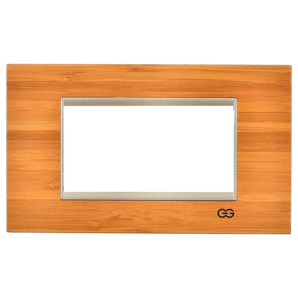 Domino Bambu Ahşap Çerçeve / Çıtası Metalik Bej, 4M - Günsan Elektrik