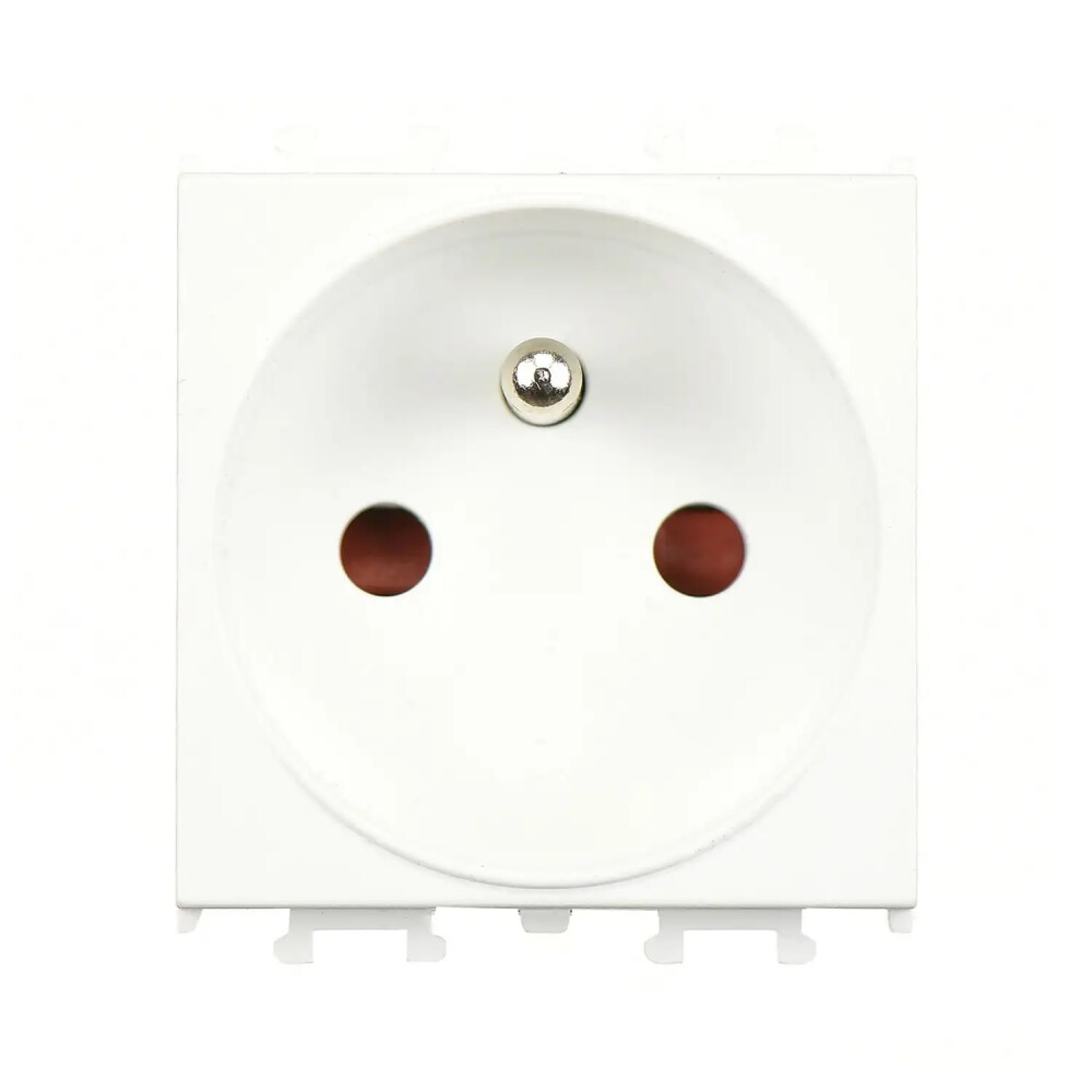 Domino Çocuk Korumalı UPS Topraklı Priz, 2M, Beyaz (Mekanizma + Tuş/Kapak) - Günsan Elektrik