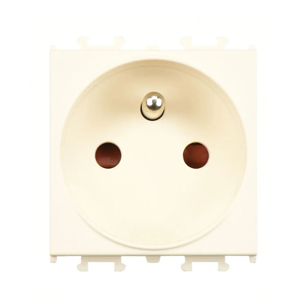 Domino Çocuk Korumalı UPS Topraklı Priz, 2M, Krem (Mekanizma + Tuş/Kapak) - Günsan Elektrik