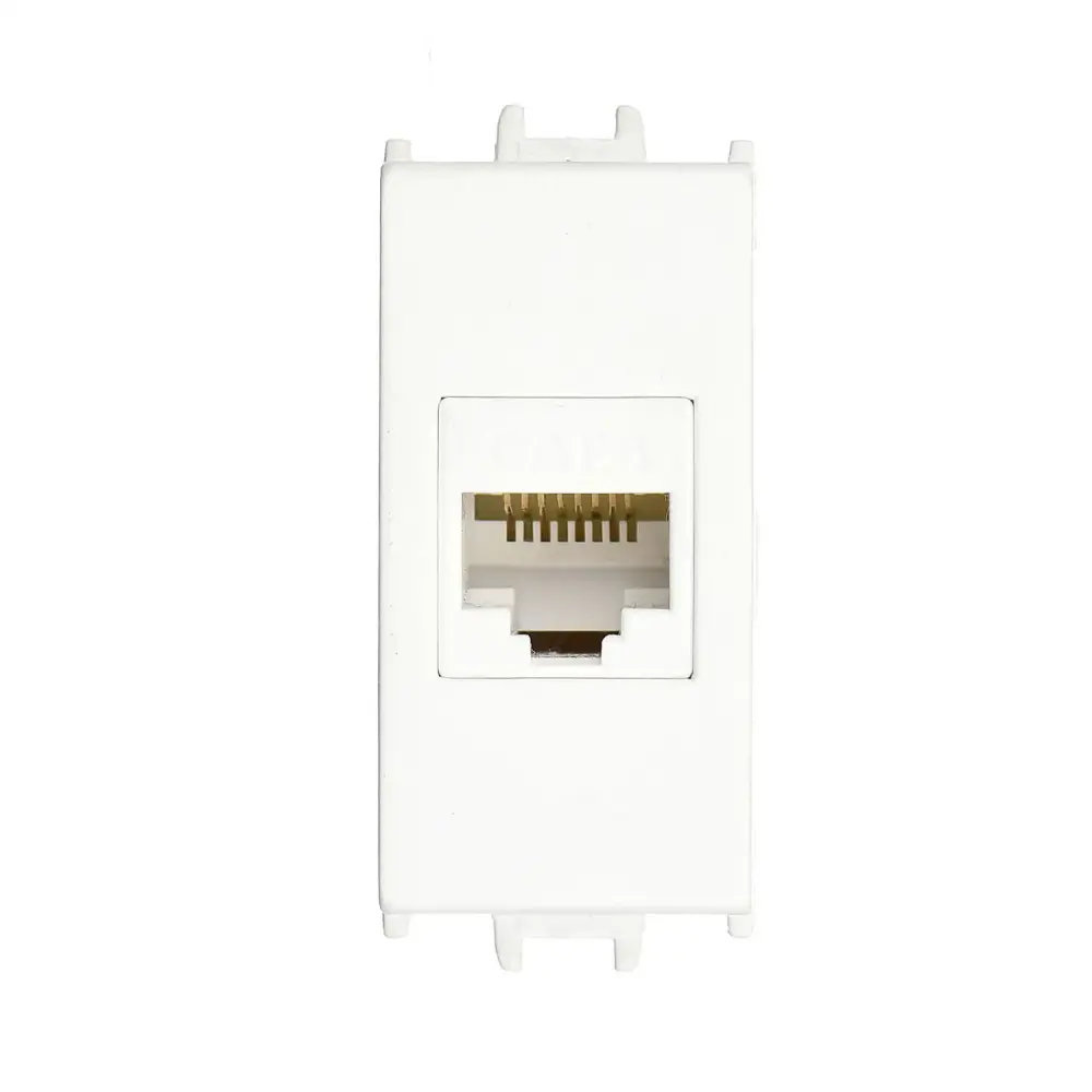 Data Socket RJ45, Cat6, 1M, White - Günsan