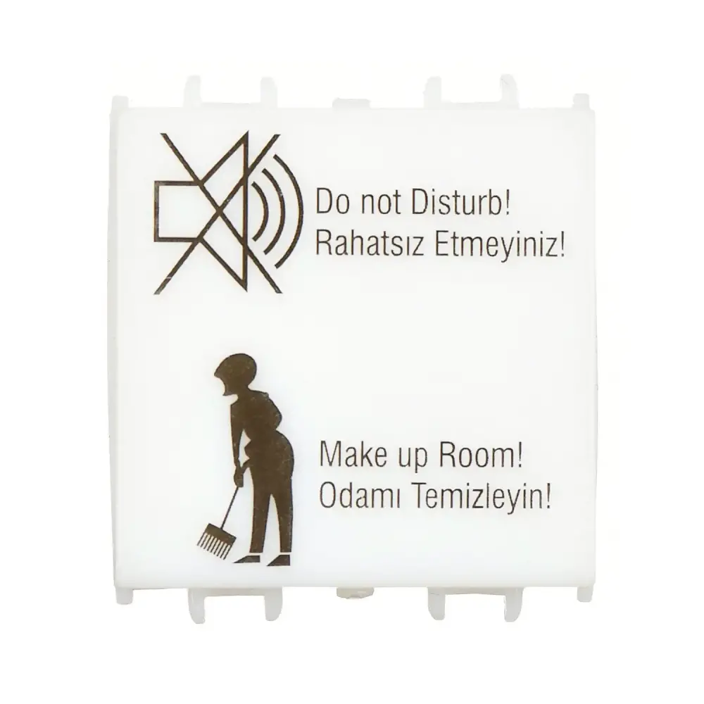 Domino DND/MUR Dış Ünite, 2M, Beyaz (Mekanizma + Tuş/Kapak) - 1