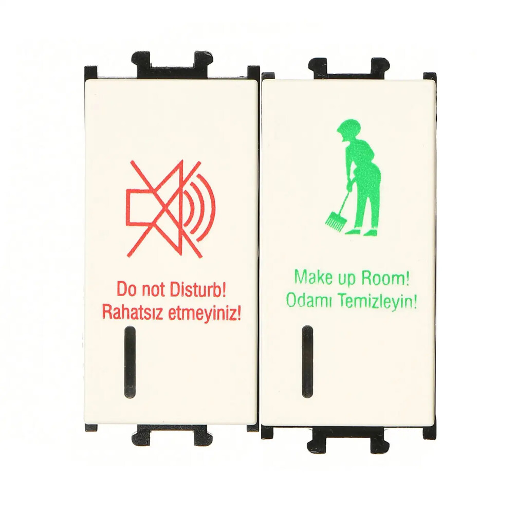 Domino DND/MUR İç Ünite, 2M, Krem (Mekanizma + Tuş/Kapak) - Günsan Elektrik