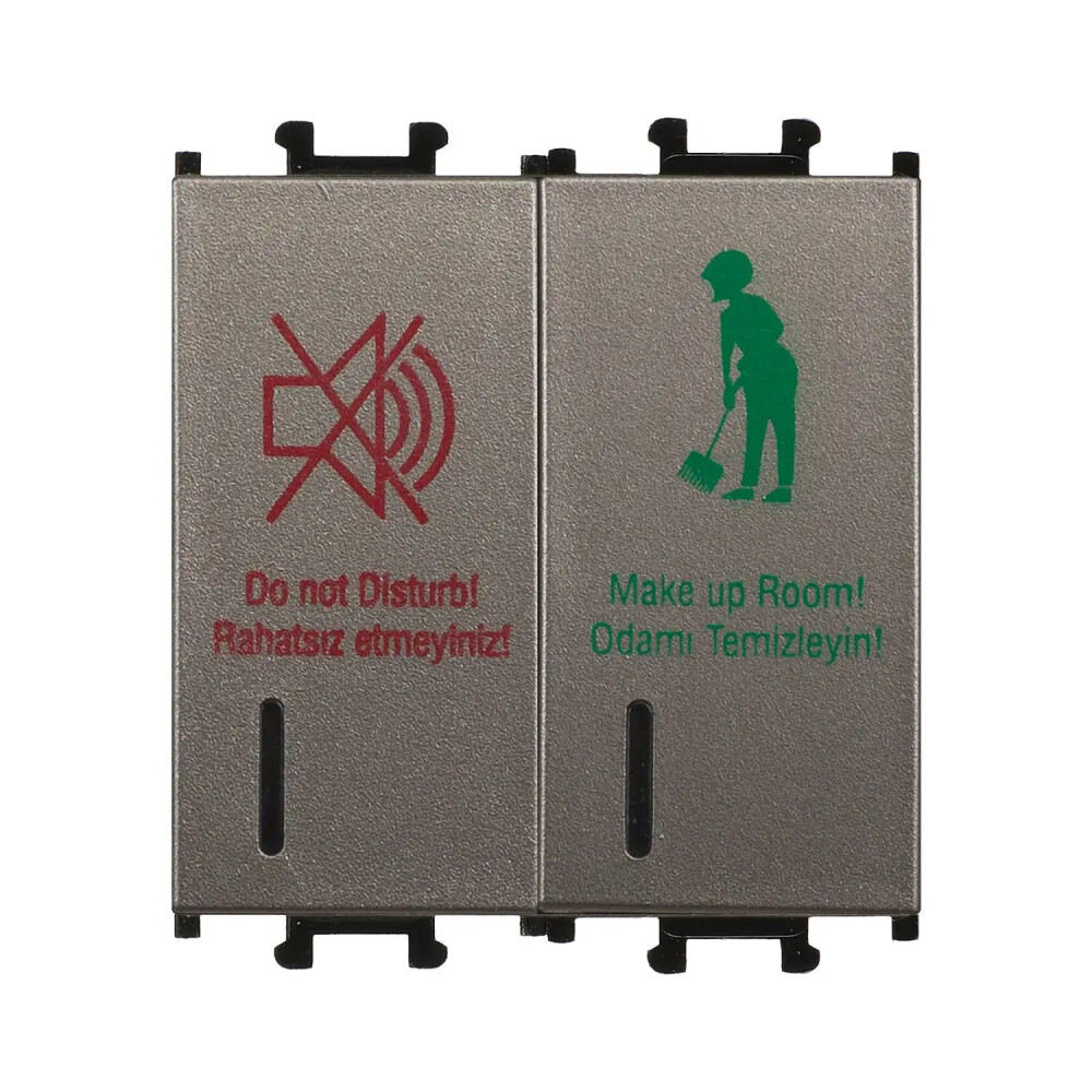 Domino DND/MUR İç Ünite, 2M, Mocha (Mekanizma + Tuş/Kapak) - Günsan Elektrik