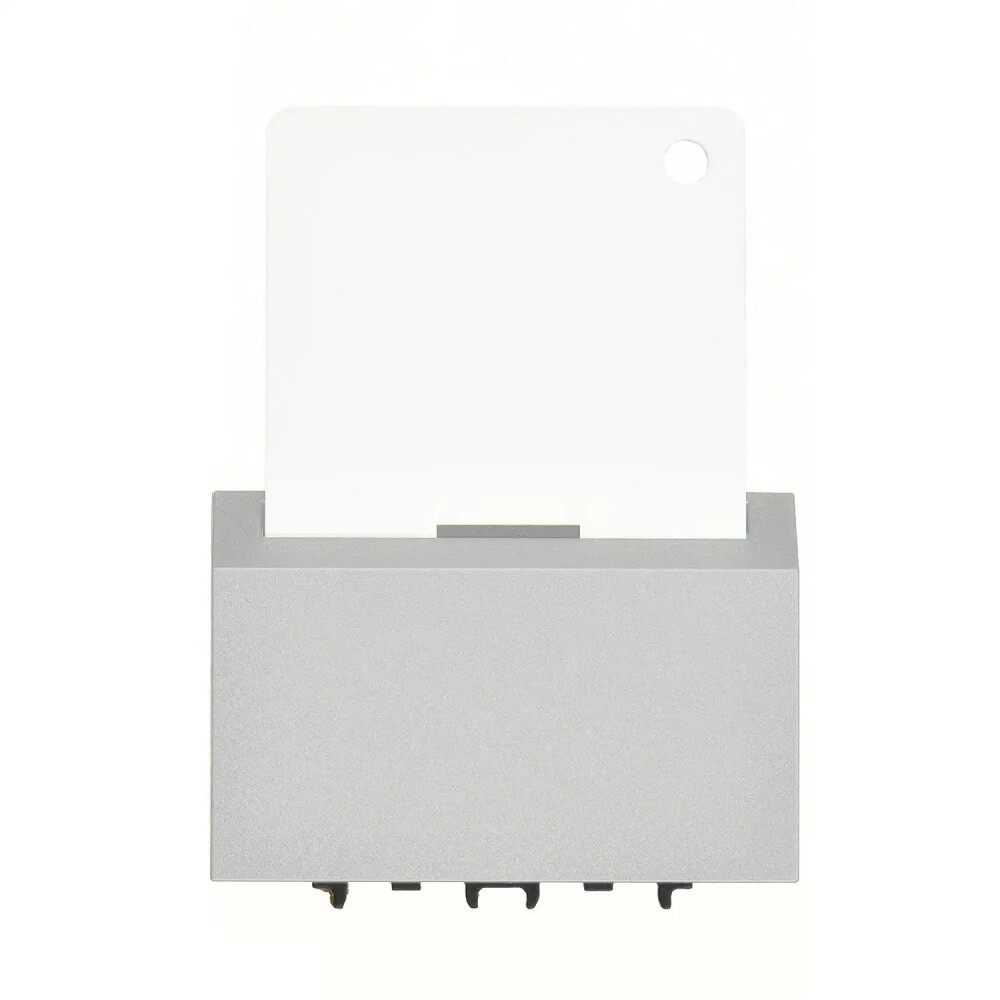 Domino Energy Saver, RF (Kartlı), 3M, Gümüş (Mekanizma + Tuş/Kapak) - Günsan Elektrik