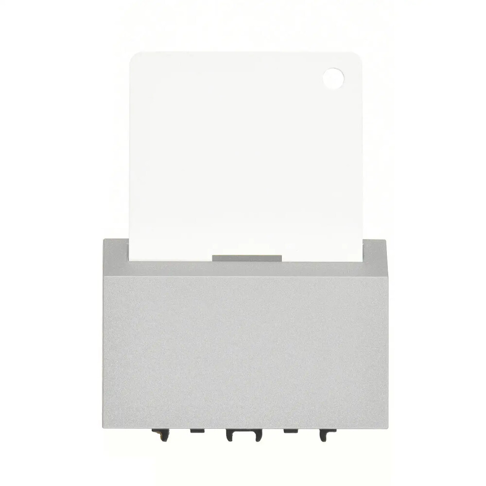 Domino Energy Saver Standart (Kartlı), 3M, Gümüş (Mekanizma + Tuş/Kapak) - Günsan Elektrik