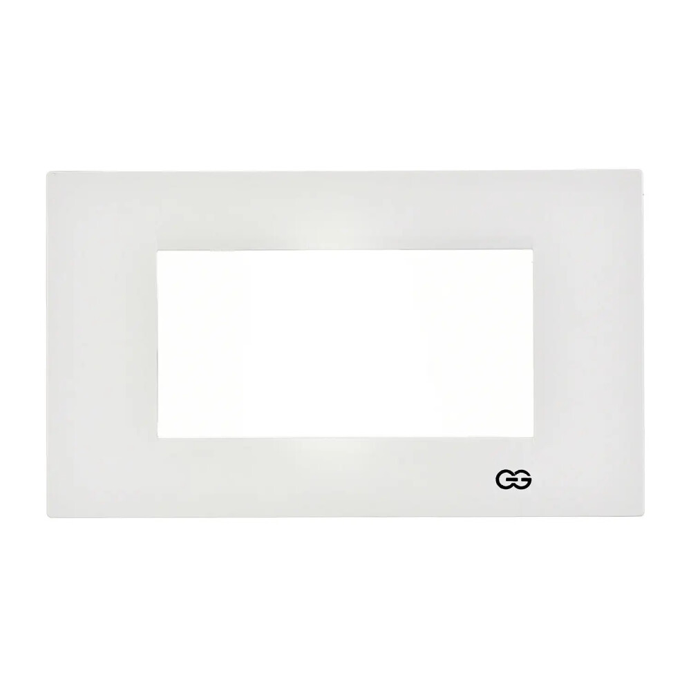 Domino Flat Dörtlü Çerçeve, 4M, Beyaz - Günsan Elektrik