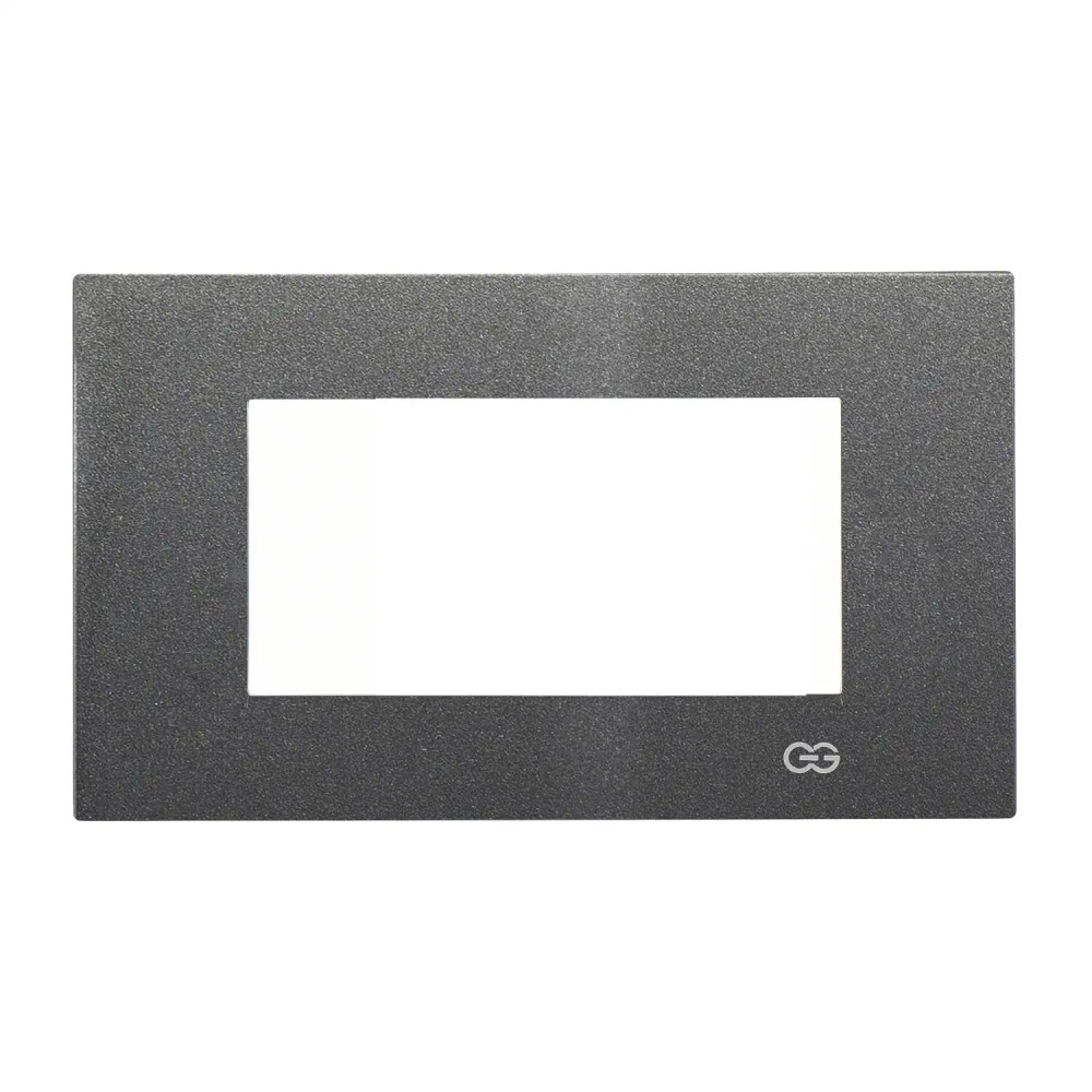 Domino Flat Dörtlü Çerçeve, 4M, Füme - Günsan Elektrik