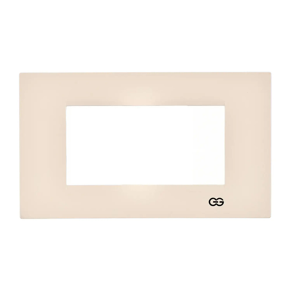 Domino Flat Dörtlü Çerçeve, 4M, Krem - Günsan Elektrik