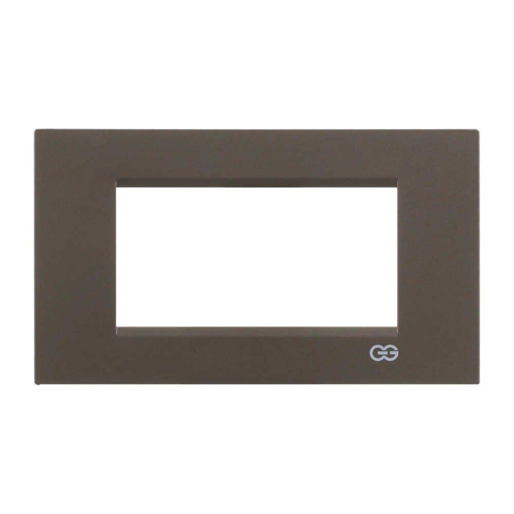 Domino Flat Dörtlü Çerçeve, 4M, Mocha - Günsan Elektrik