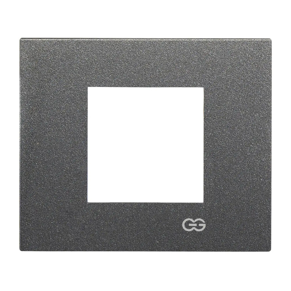 Domino Flat İkili Çerçeve, 2M, Füme - Günsan Elektrik