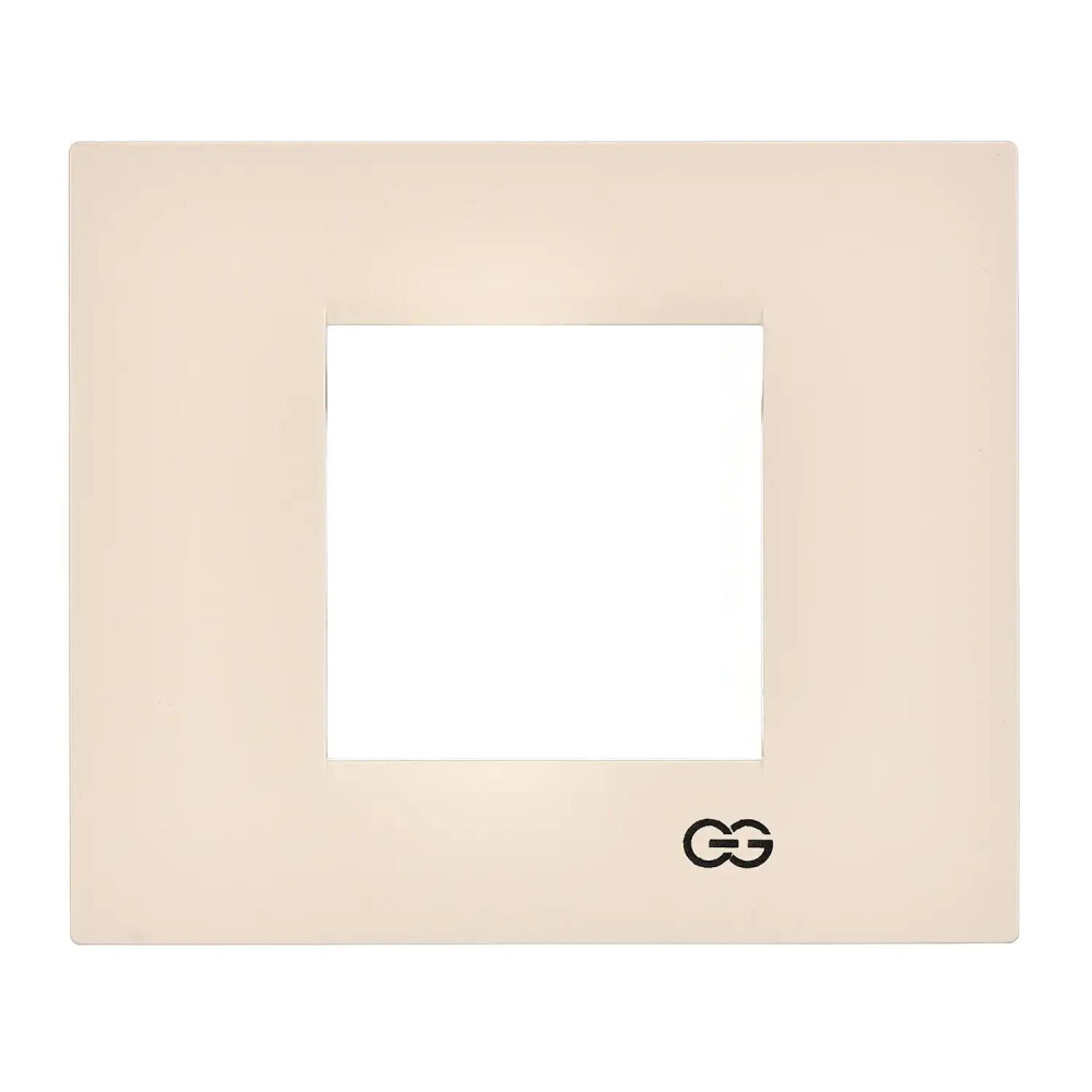 Domino Flat İkili Çerçeve, 2M, Krem - Günsan Elektrik