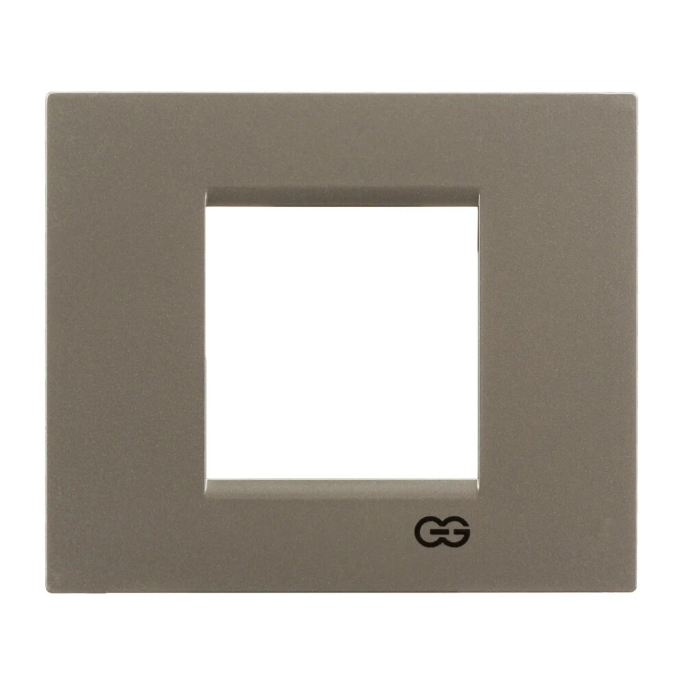 Domino Flat İkili Çerçeve, 2M, Metalik Bej - Günsan Elektrik