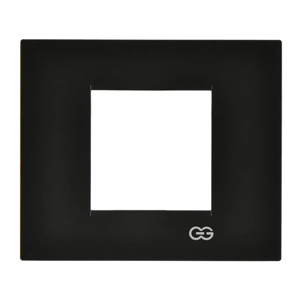 Domino Flat İkili Çerçeve, 2M, Metalik Siyah - Günsan Elektrik