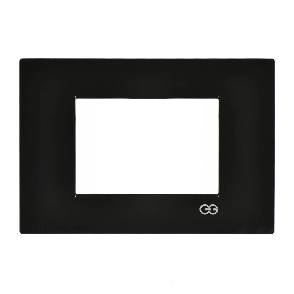 Domino Flat Üçlü Çerçeve, 3M, Metalik Siyah - Günsan Elektrik