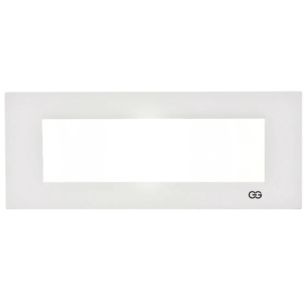 Domino Flat Yedili Çerçeve, 7M, Beyaz - Günsan Elektrik