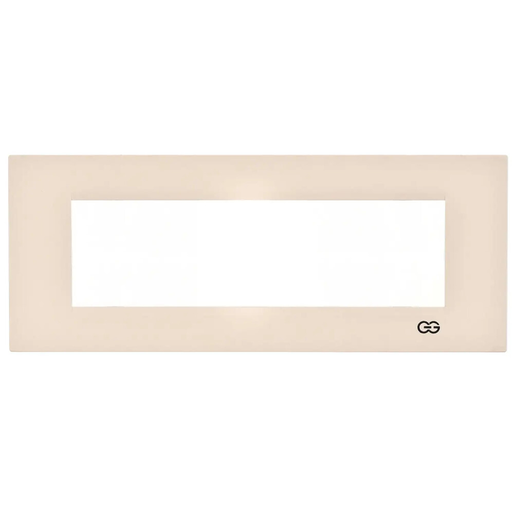 Domino Flat Yedili Çerçeve, 7M, Krem - Günsan Elektrik