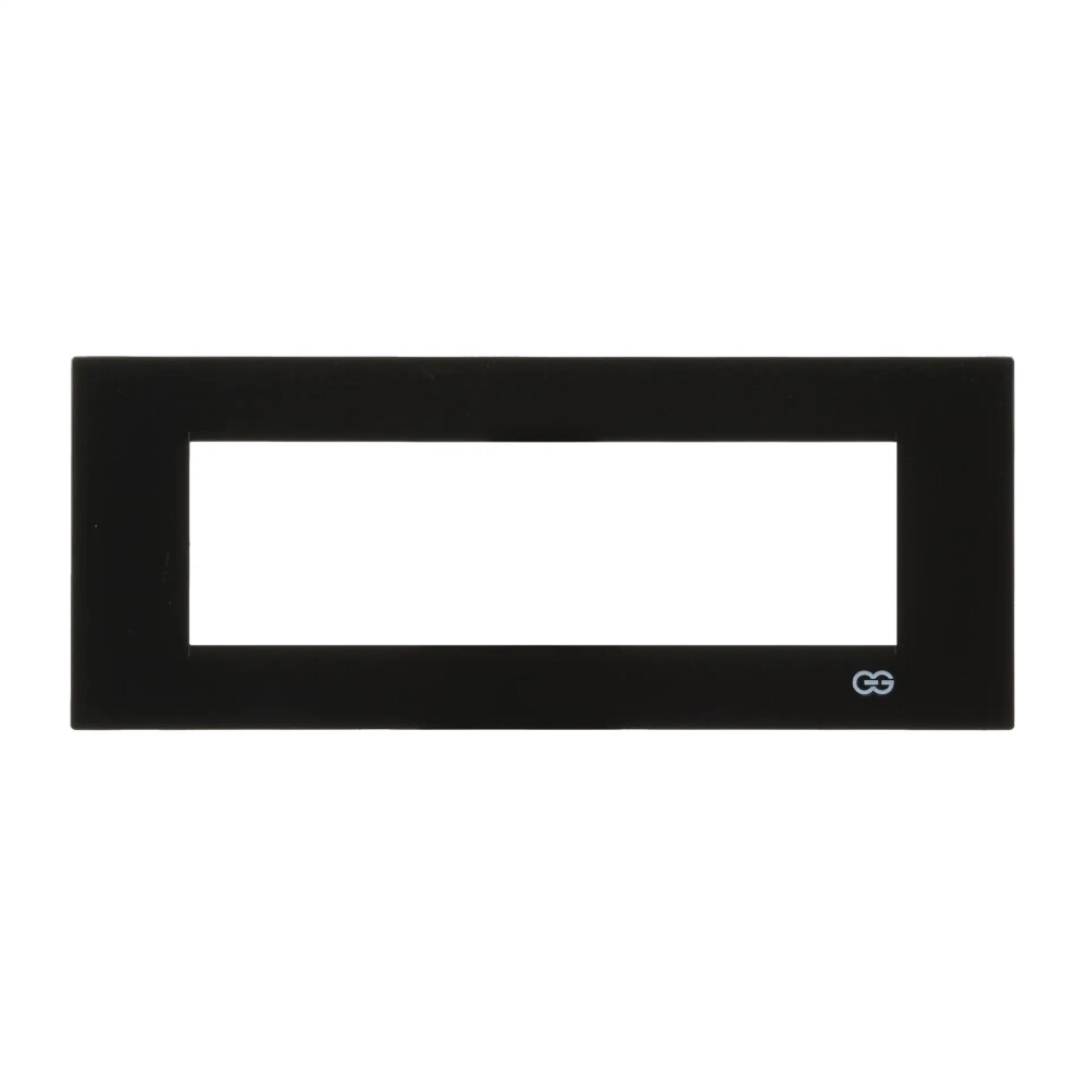 Domino Flat Yedili Çerçeve, 7M, Metalik Siyah - Günsan Elektrik