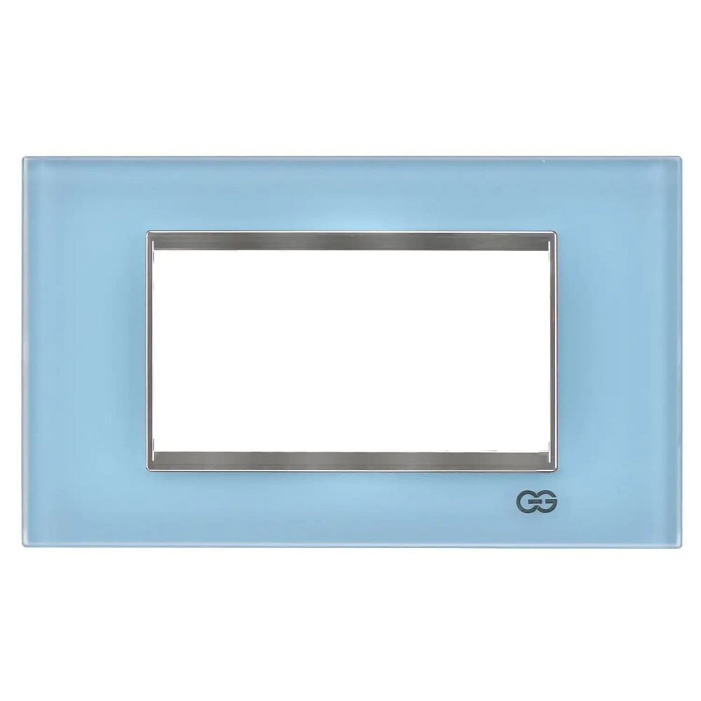 Domino Gök Mavisi Pleksi Çerçeve / Çıtası Krom, 4M - Günsan Elektrik