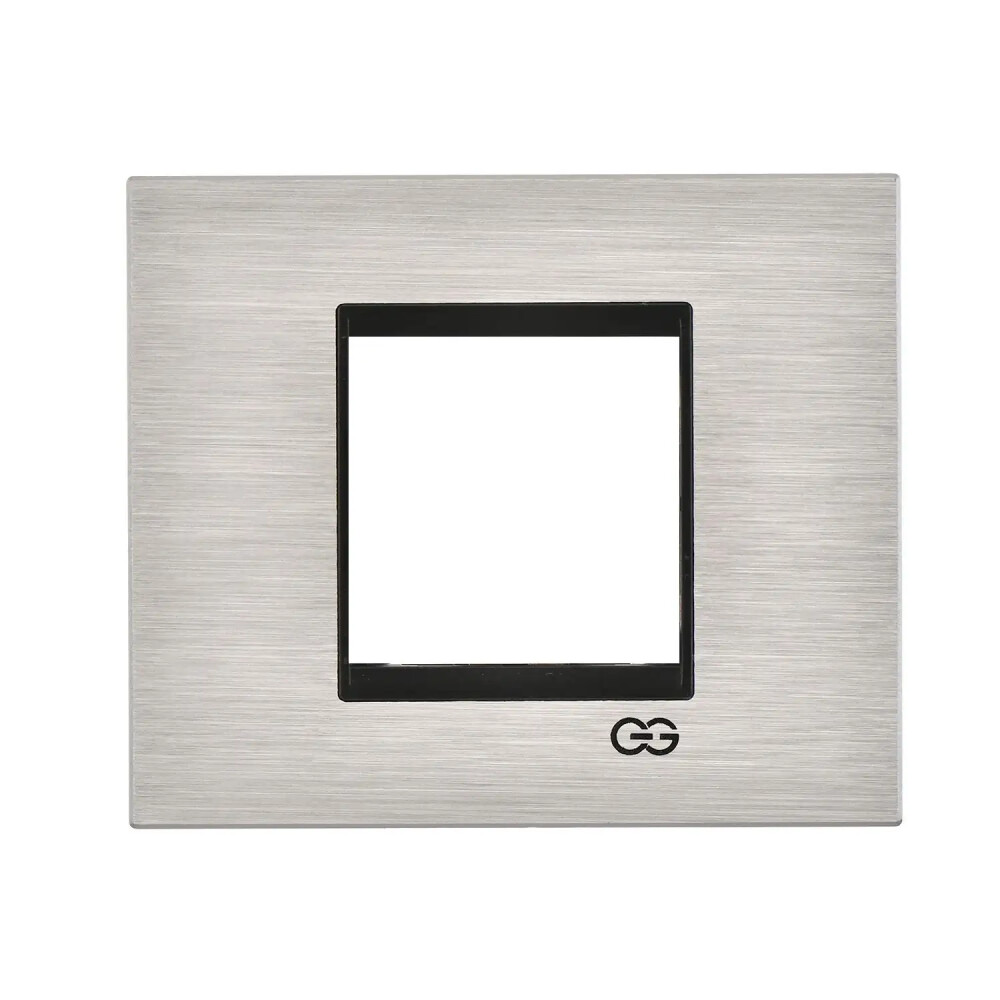 Domino Gümüş Inox Çerçeve / Çıtası Siyah, 2M - Günsan Elektrik