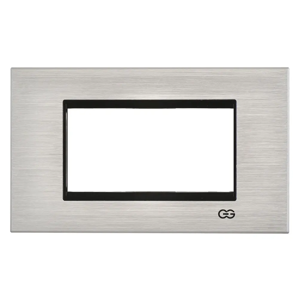 Domino Gümüş Inox Çerçeve / Çıtası Siyah, 4M - Günsan