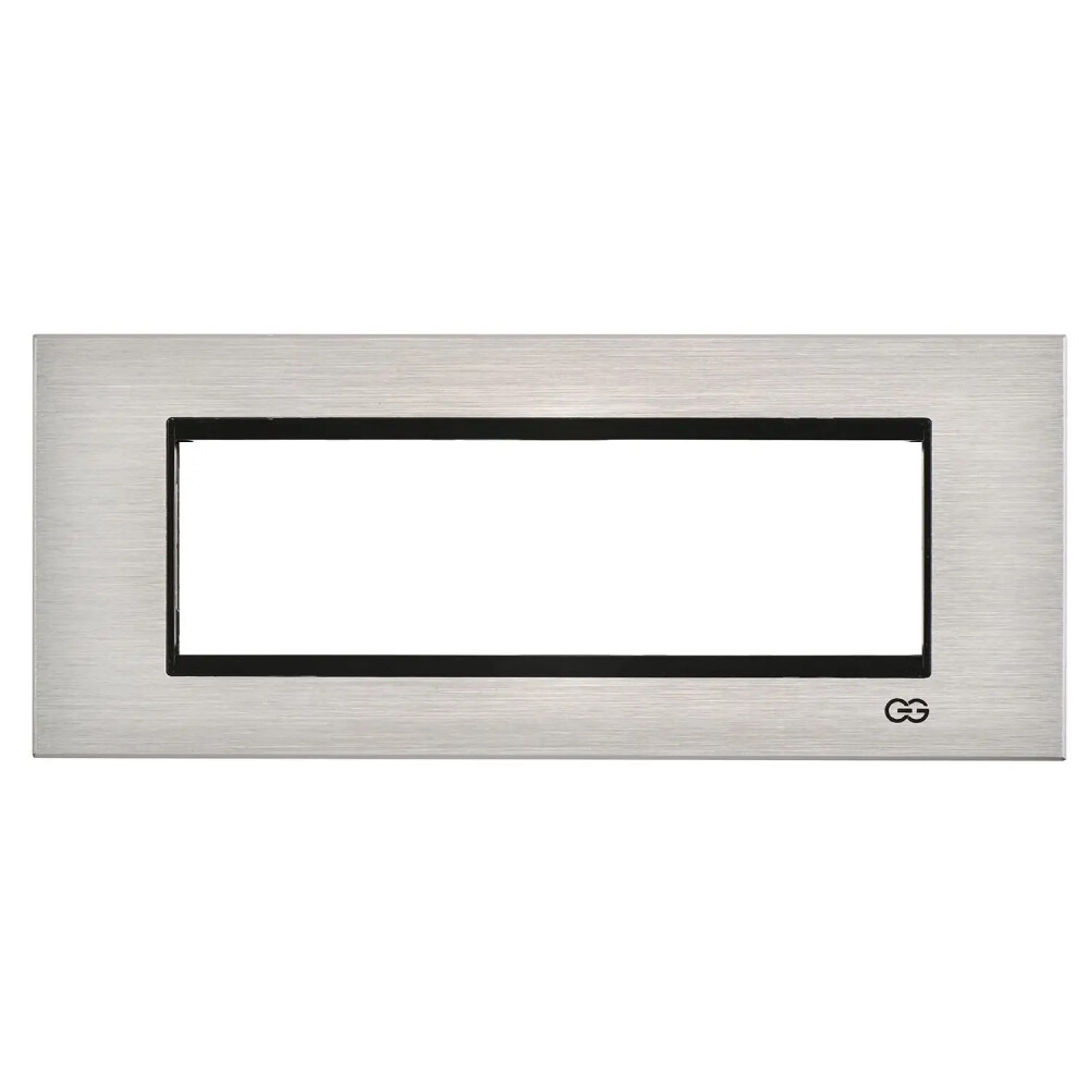 Domino Gümüş Inox Çerçeve / Çıtası Siyah, 7M - Günsan Elektrik