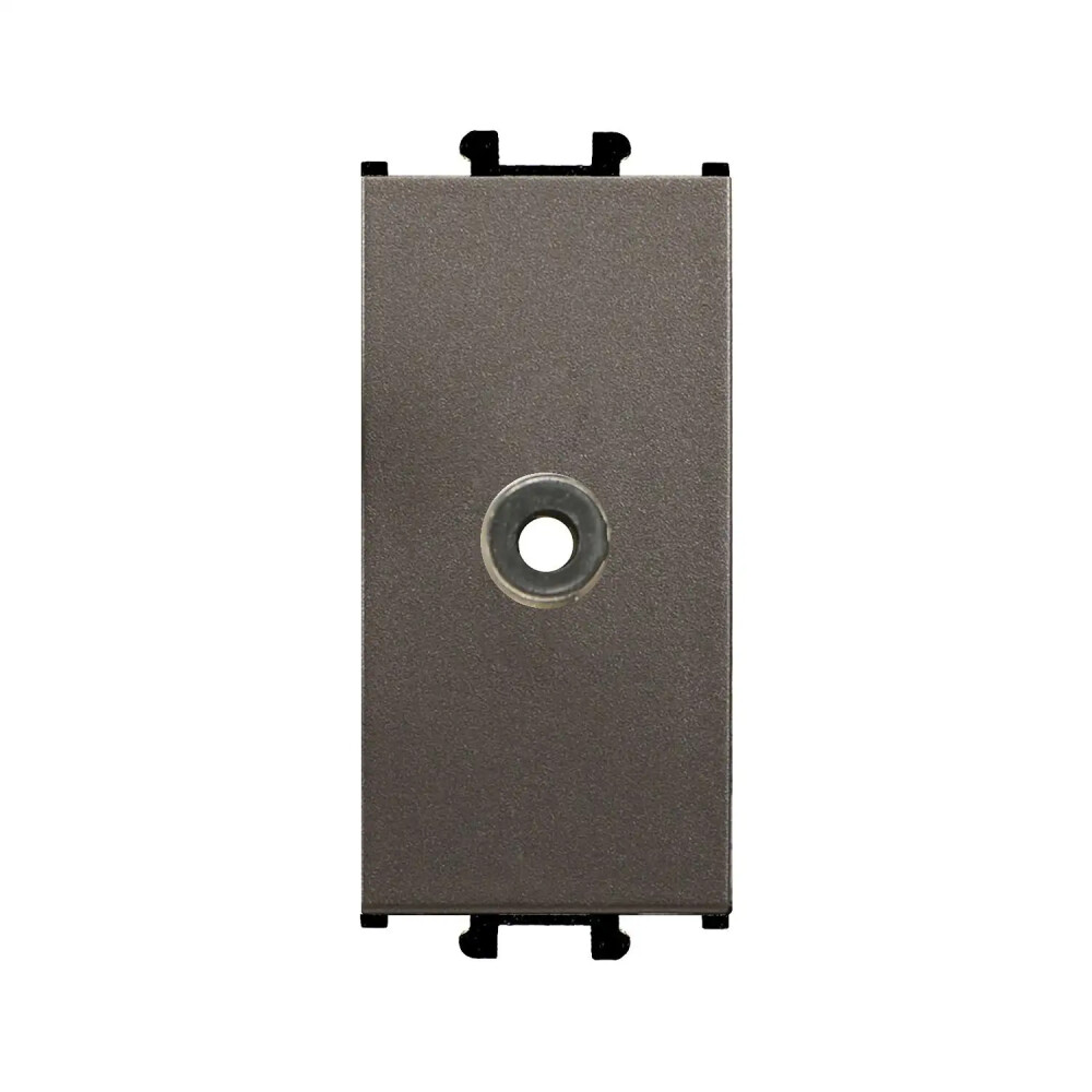Domino Hoparlör Çıkışı - 1 Çıkış, 1M, Mocha (Mekanizma + Tuş/Kapak) - Günsan Elektrik