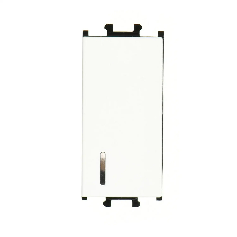 Domino Işıklı Anahtar, 1M, Beyaz (Mekanizma + Tuş/Kapak) - Günsan