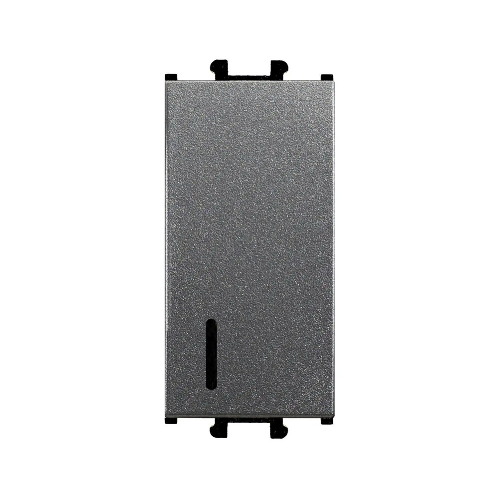 Domino Işıklı Anahtar, 1M, Füme (Mekanizma + Tuş/Kapak) - Günsan