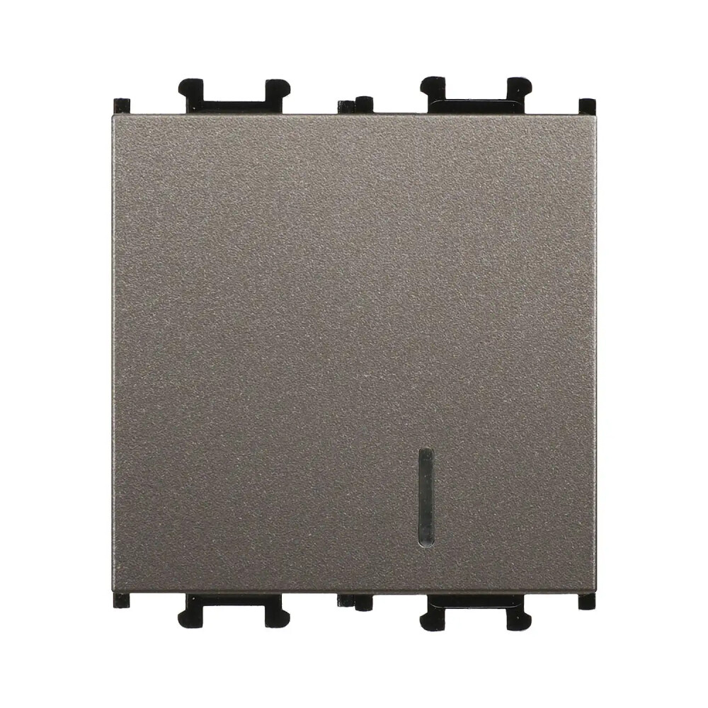 Domino Işıklı Anahtar Geniş, 2M, Mocha (Mekanizma + Tuş/Kapak) - Günsan Elektrik