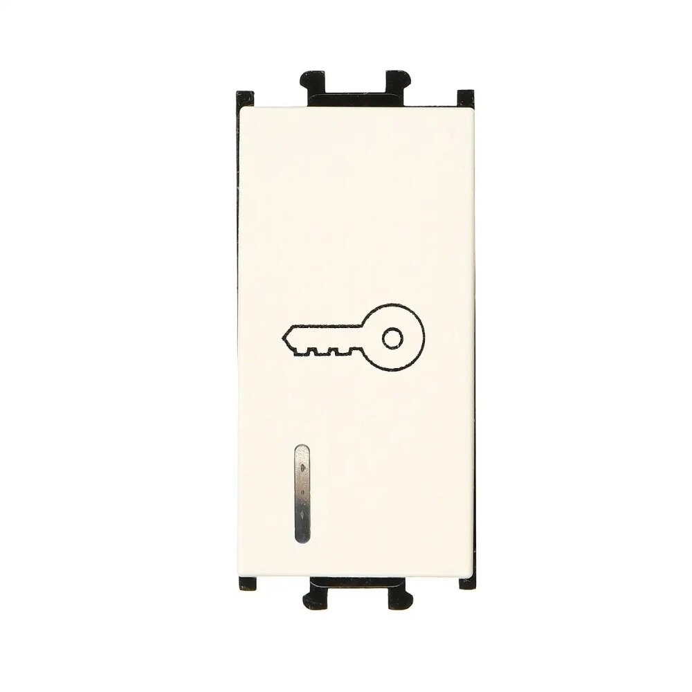 Domino Işıklı Kapı Otomatiği, 1M, Krem (Mekanizma + Tuş/Kapak) - Günsan Elektrik