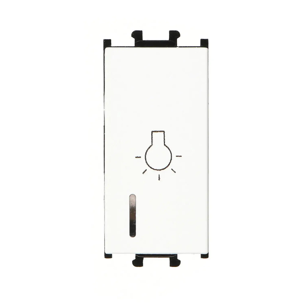 Domino Işıklı Liht, 1M, Beyaz (Mekanizma + Tuş/Kapak) - Günsan Elektrik