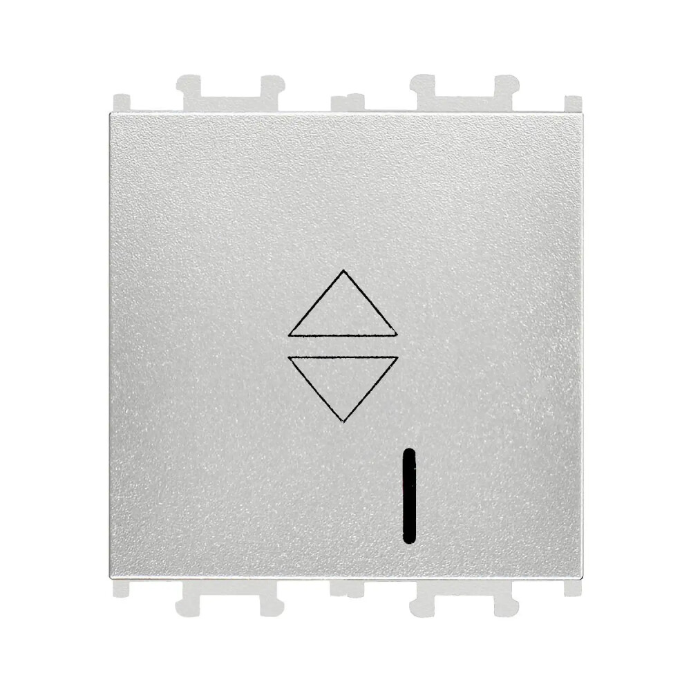 Domino Işıklı Vavien Geniş, 2M, Gümüş (Mekanizma + Tuş/Kapak) - Günsan Elektrik