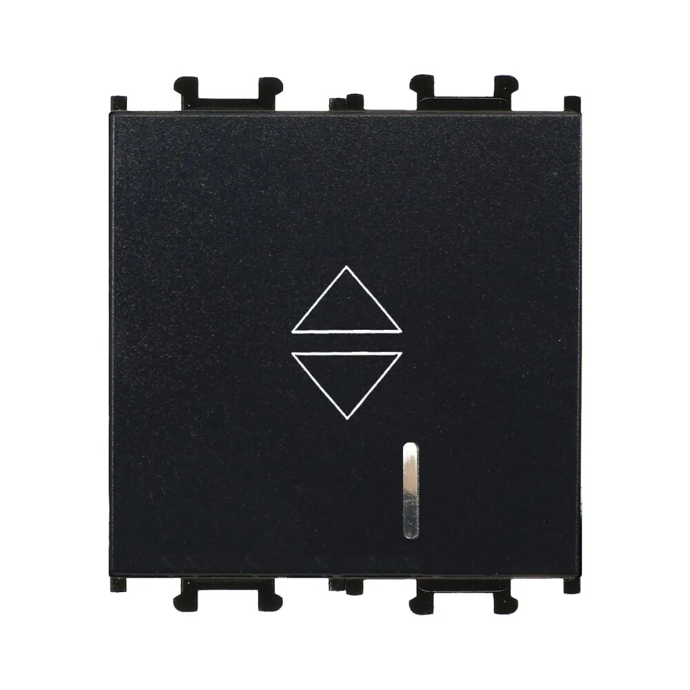 Domino Işıklı Vavien Geniş, 2M, Siyah (Mekanizma + Tuş/Kapak) - Günsan Elektrik