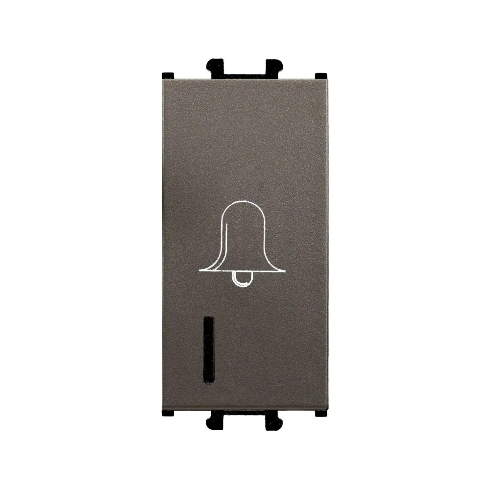 Domino Işıklı Zil Butonu, 1M, Mocha (Mekanizma + Tuş/Kapak) - Günsan