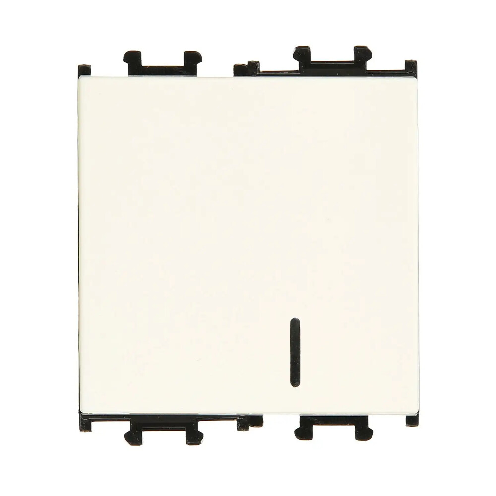 Domino Işıklı Zil Butonu Geniş, 2M, Krem (Mekanizma + Tuş/Kapak) - Günsan Elektrik