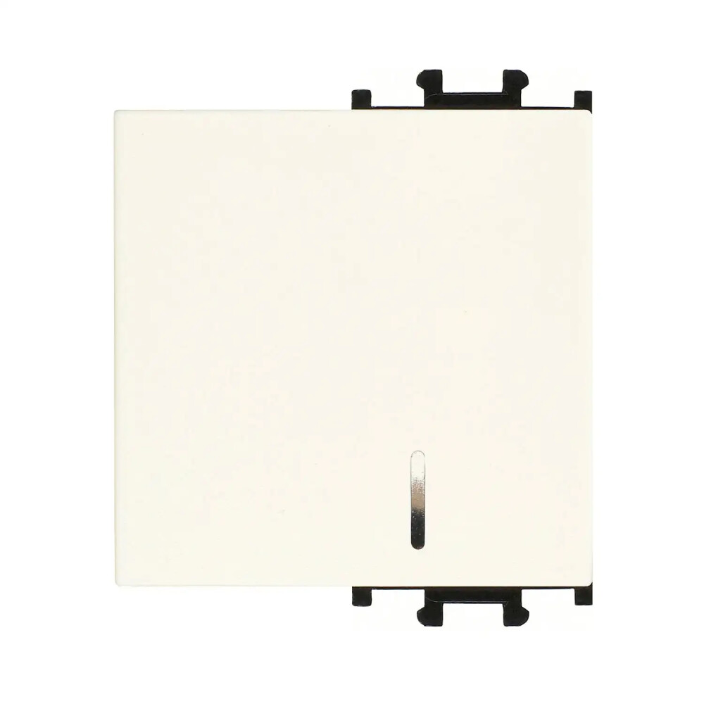 Domino Kapak Işıklı Anahtar, 2M, Krem - Günsan Elektrik