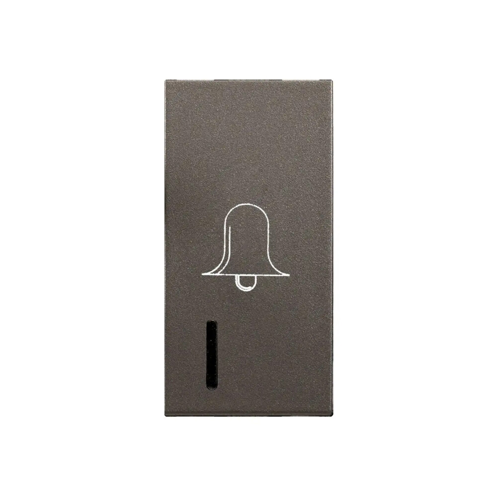 Domino Kapak Işıklı Zil Butonu, 1M, Mocha - Günsan Elektrik