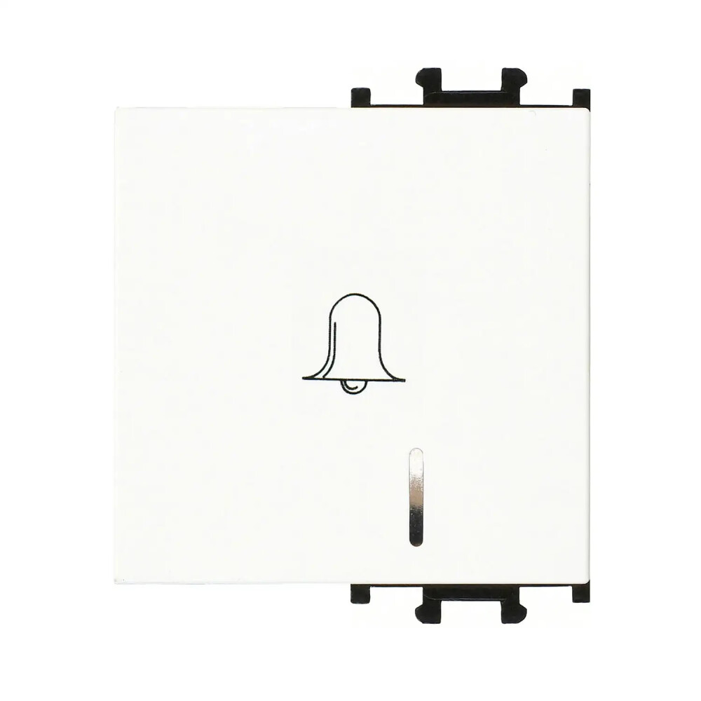 Domino Kapak Işıklı Zil Butonu, 2M, Beyaz - Günsan Elektrik