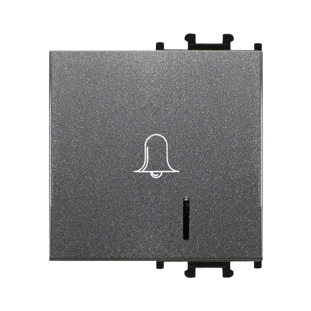 Domino Kapak Işıklı Zil Butonu, 2M, Füme - Günsan Elektrik