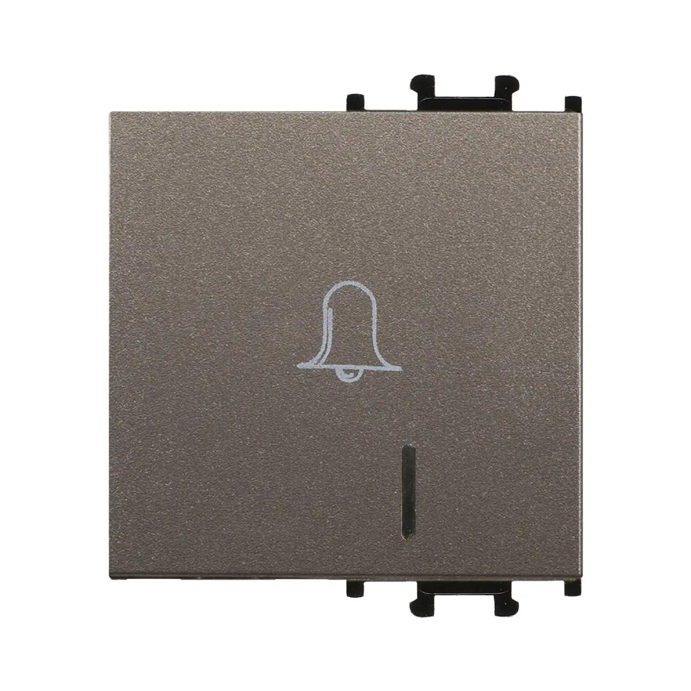 Domino Kapak Işıklı Zil Butonu, 2M, Mocha - Günsan Elektrik