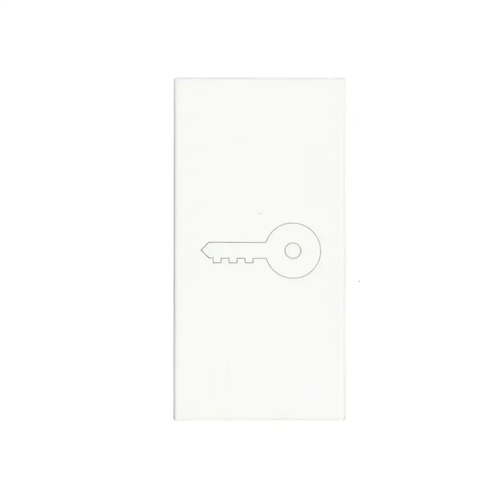 Push Button with Key Symbol, Cover, 1M, White - Günsan