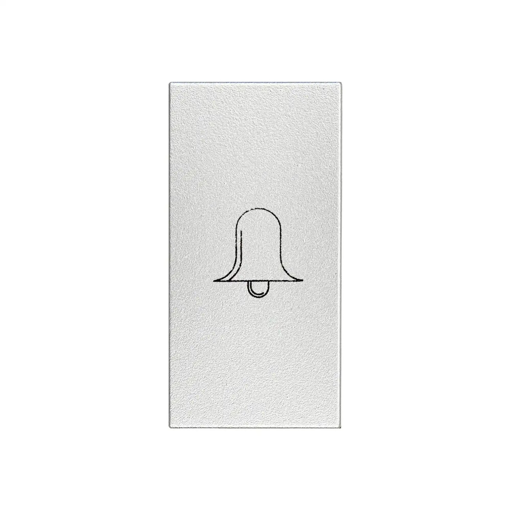 Domino Kapak Zil Butonu, 1M, Gümüş - Günsan Elektrik