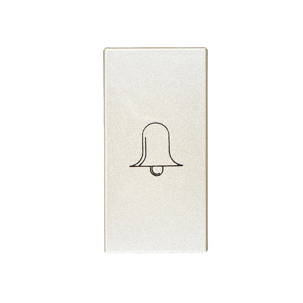 Domino Kapak Zil Butonu, 1M, Metalik Bej - Günsan Elektrik