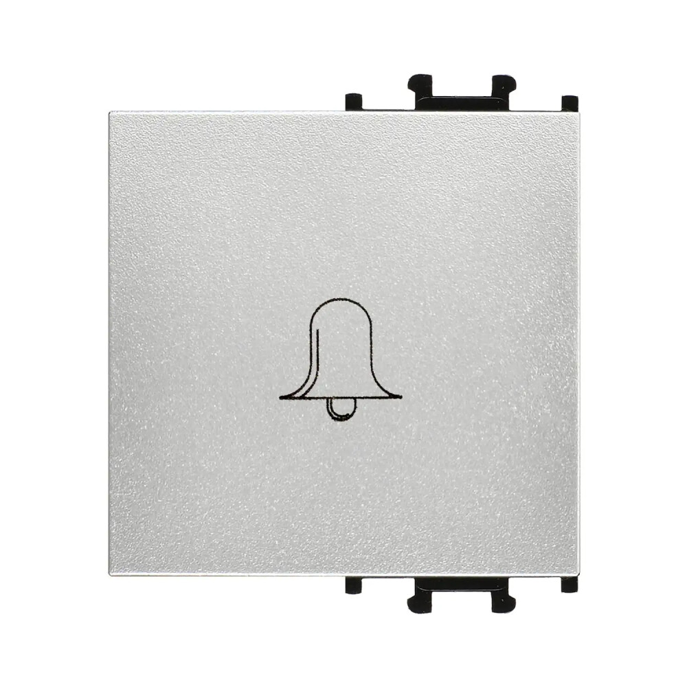 Domino Kapak Zil Butonu, 2M, Gümüş - Günsan Elektrik