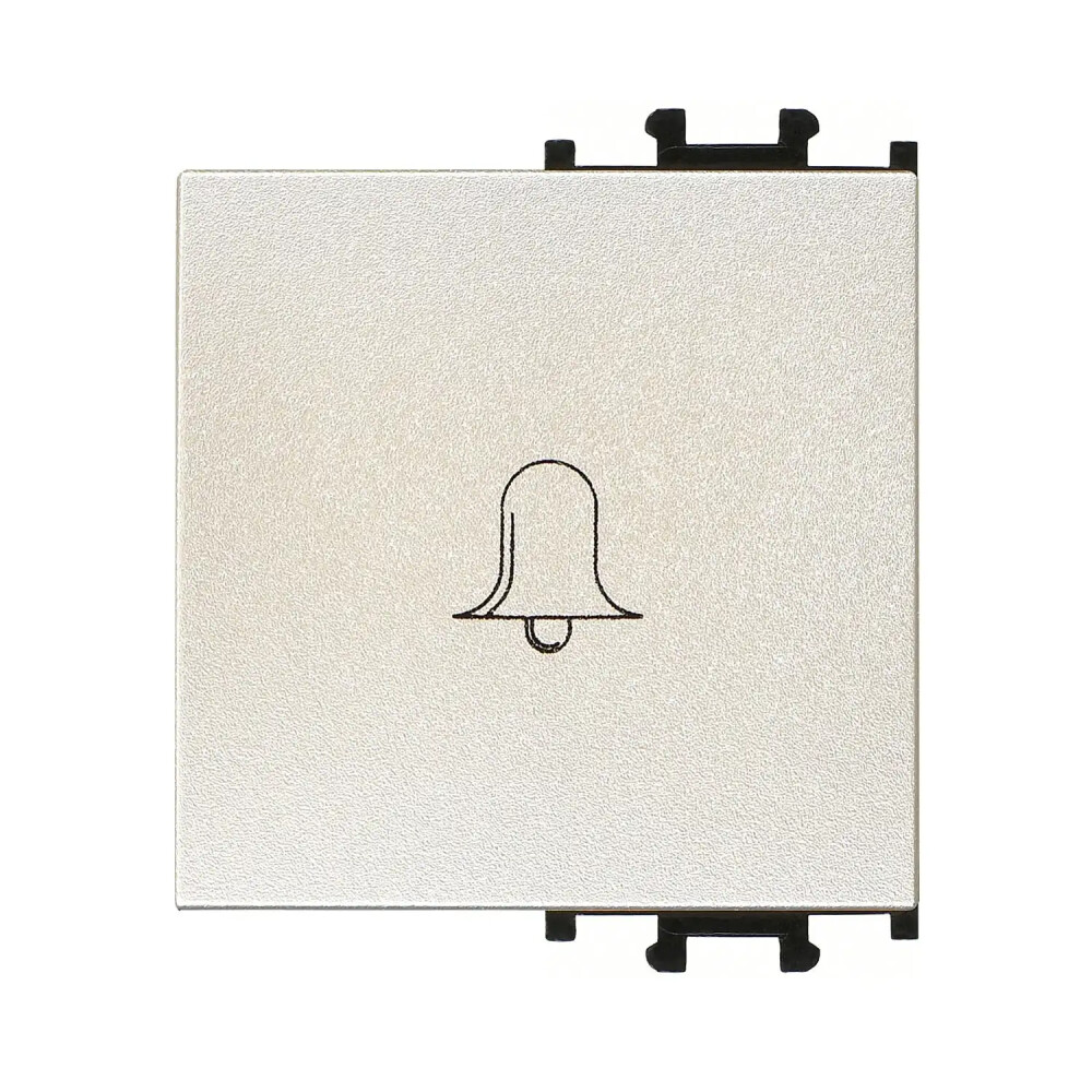 Domino Kapak Zil Butonu, 2M, Metalik Bej - Günsan Elektrik