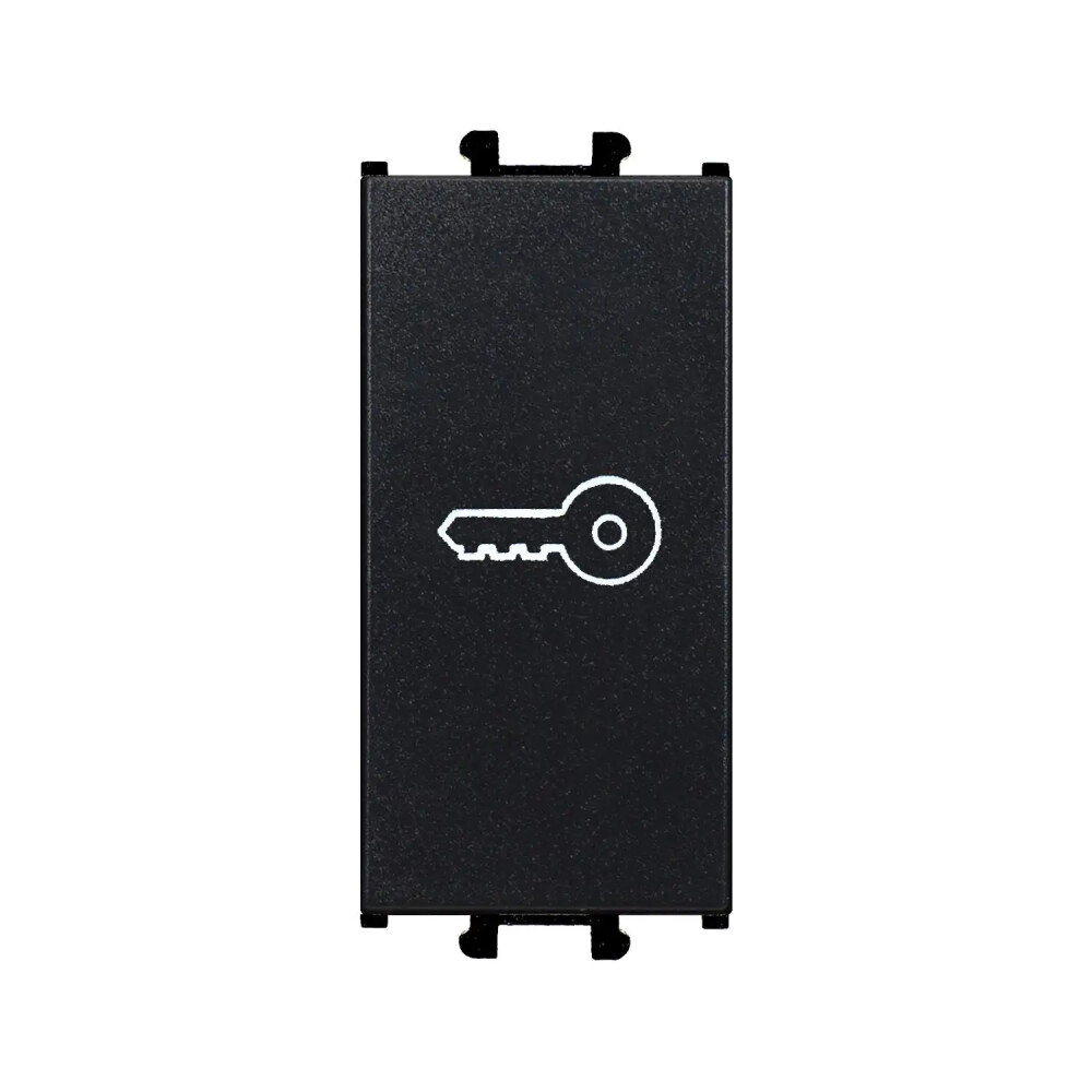 Domino Kapı Otomatiği, 1M, Siyah (Mekanizma + Tuş/Kapak) - Günsan Elektrik